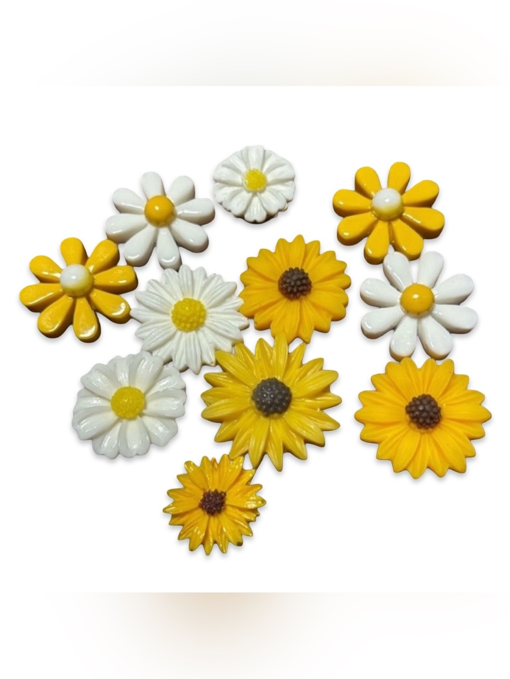 ~BUNDLE ONLY~Daisy & Sunflower Crocs Jibbits Lot#4